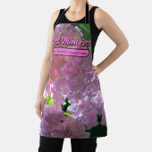 柔エレガントらかいピンクの花模様ピンクのアジサイバラ エプロン (インサイチュ)