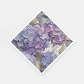 柔エレガントらかい薄紫色のフローラ スタンダードランチョンナプキン (角)