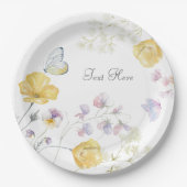 柔エレガントらかい野フローラ ペーパープレート (正面)