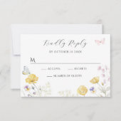 柔エレガントらかい野フローラ 出欠カード (正面)