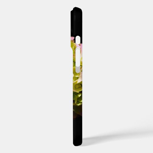 柔エレガント緑色ピンクフローラアジサイ Case-Mate iPhoneケース (裏面 / 左)