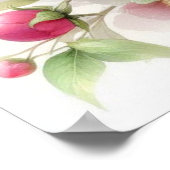 柔カラフルらかいパステル色の花 ポスター (角)
