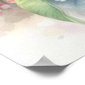柔カラフルらかいパステル色の花 ポスター (角)