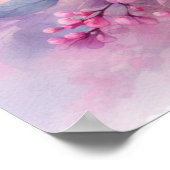 柔カラフルらかいパステル色の花 ポスター (角)