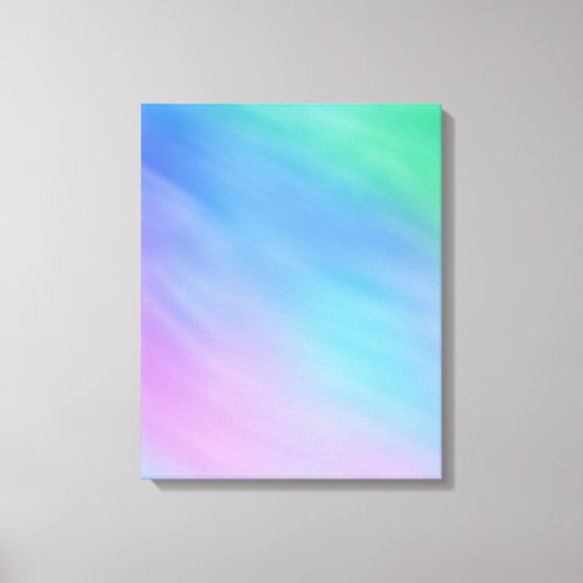 柔ガーリーらかい虹の色の空 キャンバスプリント (正面)