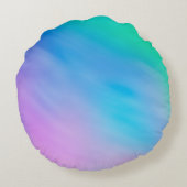 柔ガーリーらかい虹の色の空 ラウンドクッション (裏面)