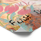 柔フェミニンらかい甘いコラージュ – 最初に害を加えない ポスター (角)