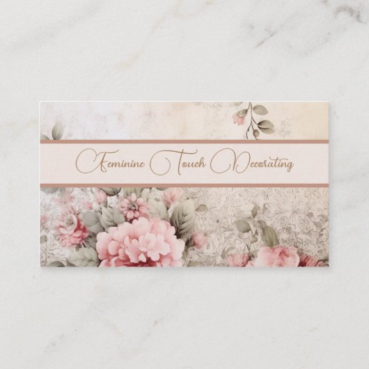 柔フェミニン軟性中性色フローラ 名刺 (裏面)