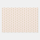 柔ミニマルらかいピンクのモノグラム ラッピングペーパーシート (正面2)