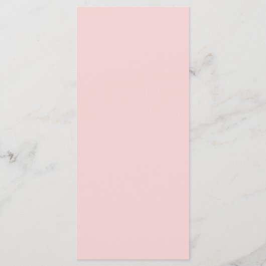 柔モダンらかいピンクと白のマティス結婚アート メニュー (裏面)