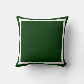 柔無地のらかい暗緑色の平枕 クッション (裏面)