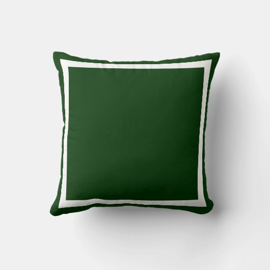 柔無地のらかい暗緑色の平枕 クッション (裏面)