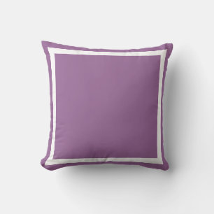 柔無地のらかい粉末紫色の明るいプレーン枕 クッション