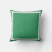 柔無地のらかい緑の青い枕 クッション (裏面)