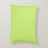 柔無地の軟石灰緑色 アクセントクッション (裏面(縦))