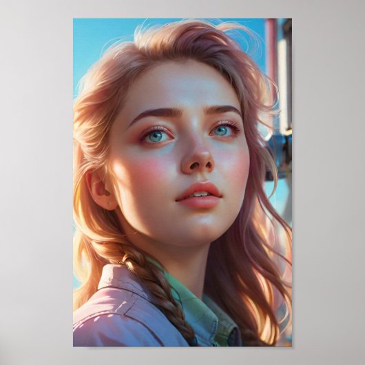 柔白熱［赤熱］光を放つらかい放射光で ポスター (正面)