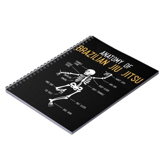 柔術おもしろい実戦闘解剖学BJJトレーニングユーモア ノートブック (左側)