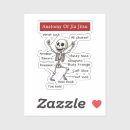 柔術おもしろい提出テクニックの解剖学 シール