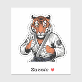 柔術のタイガーの衣装武術アーツアニマル シール