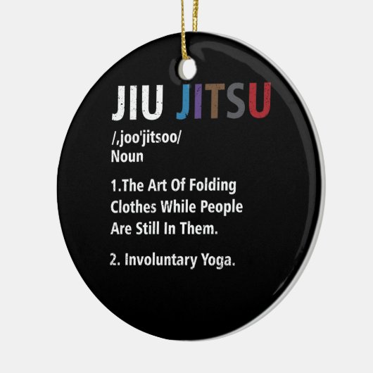 柔術の定おもしろい義BJJ mmaグラッパーインボルゥ セラミックオーナメント (左)