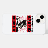 柔術の実愚かな修正はできないが、それを窒息させることができる Case-Mate iPhoneケース (裏面 (横))