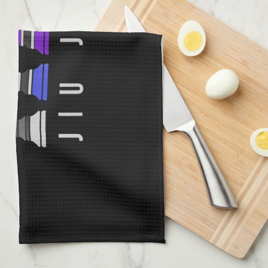 柔術の実訓練チェス、ギフトbjj文字。 キッチンタオル (四つ折り)