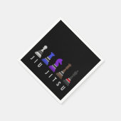 柔術の実訓練チェス、ギフトbjj文字。 スタンダードカクテルナプキン (角)