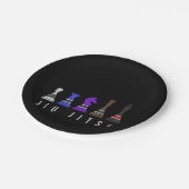 柔術の実訓練チェス、ギフトbjj文字。 ペーパープレート (アングル)