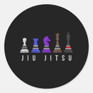 柔術の実訓練チェス、ギフトbjj文字。 ラウンドシール
