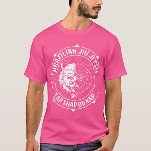 柔術の熊 – ブラジル柔術 – Bjj And Gra Tシャツ (正面)