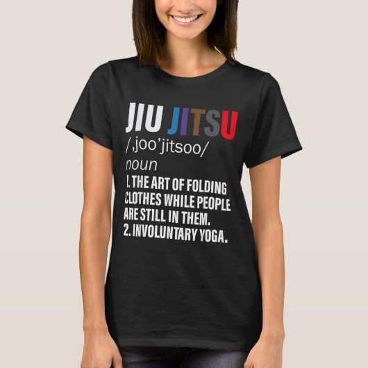 柔術の面白い定義 BJJまたはMMA Tシャツ (正面)
