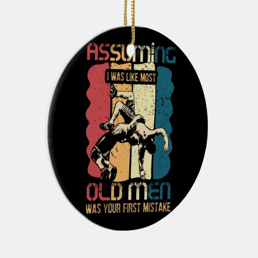 柔術は私が最も古い男性だったように仮定してあなただった セラミックオーナメント (右)