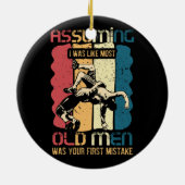 柔術は私が最も古い男性だったように仮定してあなただった セラミックオーナメント (裏面)