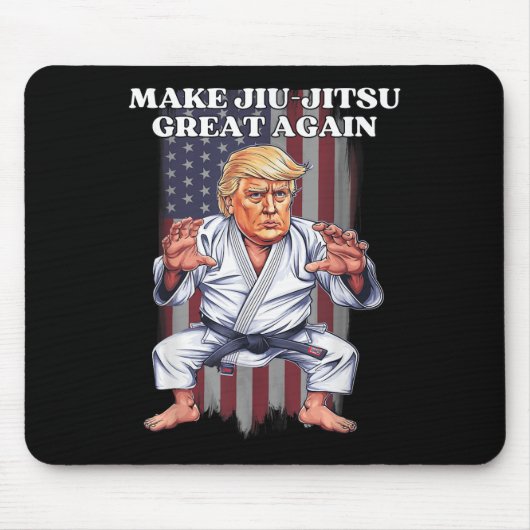 柔術を再素晴らしびトランプ共和主義 マウスパッド (正面)
