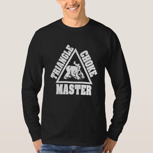 柔術アパレル三角形チョークマスター送信 Tシャツ (正面)