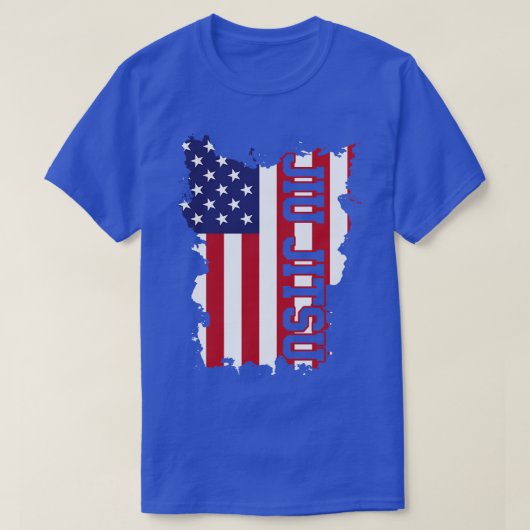 柔術アメリカ国旗mma tシャツ (デザイン正面)