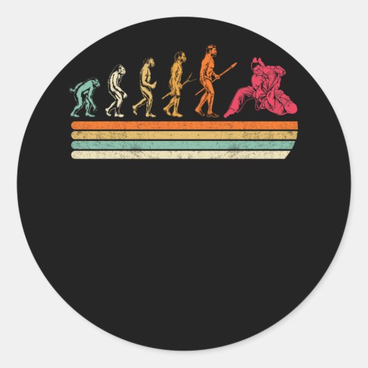 柔術エボリューションTシャツBRAILIAN JITSU mma ラウンドシール (正面)