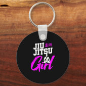 柔術ガールブラジル武術アーツウィメンギフト キーホルダー (正面)