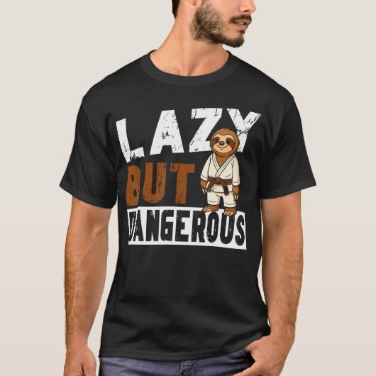 柔術スロース なまけものだけど Tシャツ (正面)