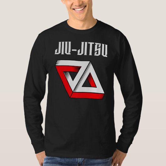 柔術ダブルグラシー三角形Bjj mmaムアイT Tシャツ (正面)