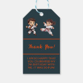 柔術チャンピオン誕生日パーティーギフトタグ ギフトタグ (正面)