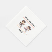 柔術チャンプバースデーパーティー スタンダードランチョンナプキン (角)