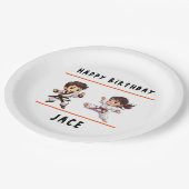 柔術チャンプバースデーパーティー ペーパープレート (アングル)