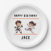 柔術チャンプバースデーパーティー ペーパープレート (正面)