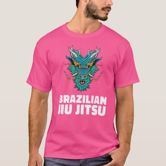 柔術ドラゴンデーモンブラジル柔術mmaグラ tシャツ (正面)