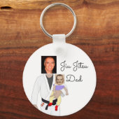 柔術パパカスタム写真と手書き文字 キーホルダー (裏面)