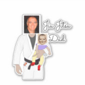 柔術パパカスタム写真と手書き文字 シール (正面)