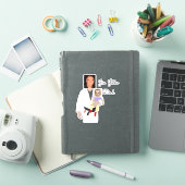 柔術パパカスタム写真と手書き文字 シール (iPadカバー)