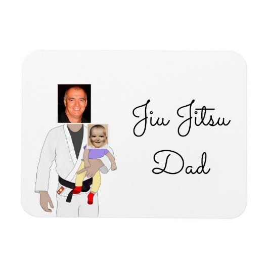 柔術パパカスタム文字I マグネット (横)