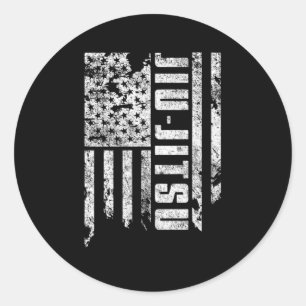 柔術ビジ宇佐国旗Bjj Gi mma ラウンドシール